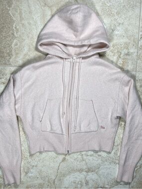 TNA Cropped Hooded Zip-Up Sweatshirt XXS